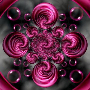 Satin Rose Twirl Vortex Circular Spirals